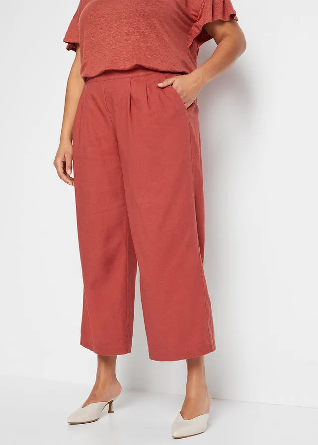 Pantalón marrón marsala