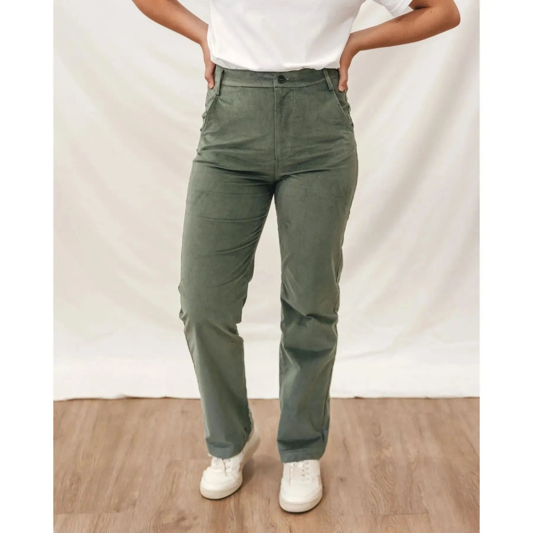 Pantalón pana verde
