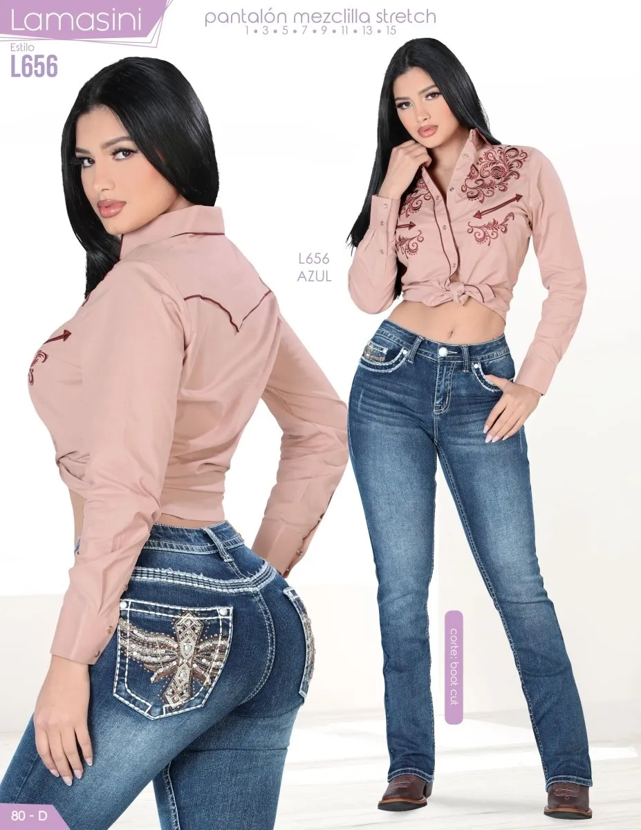 PANTALóN VAQUERO DE MEZCLILLA STRECH LAML656