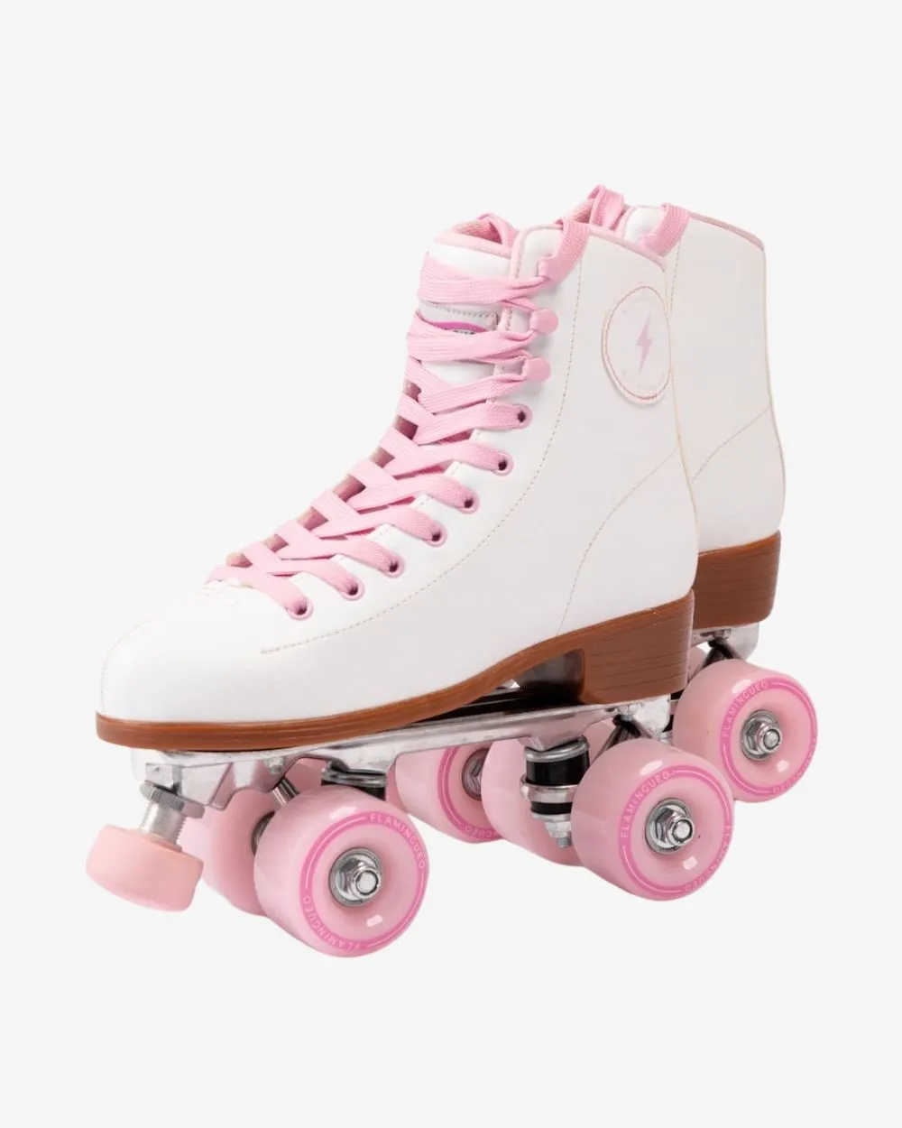 PATINES 4 RUEDAS BLANCOS/ROSAS  RODEO