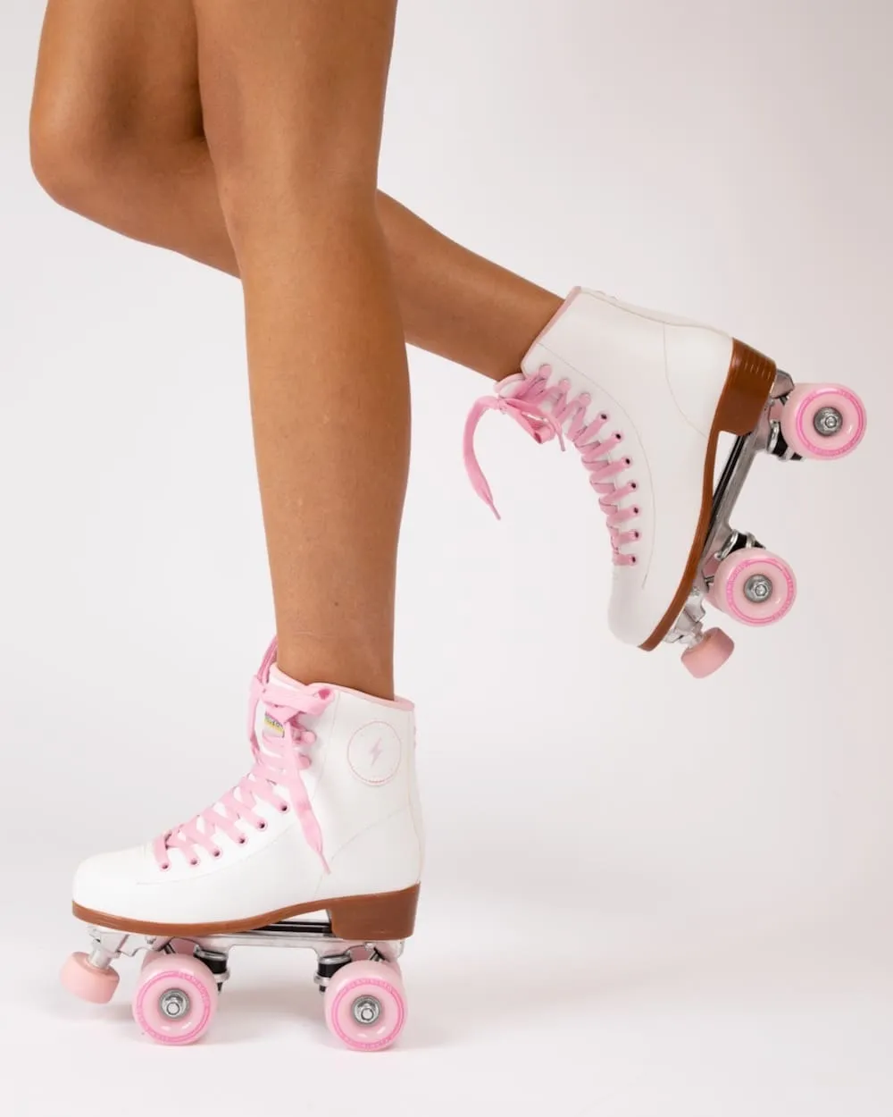 PATINES 4 RUEDAS BLANCOS/ROSAS  RODEO
