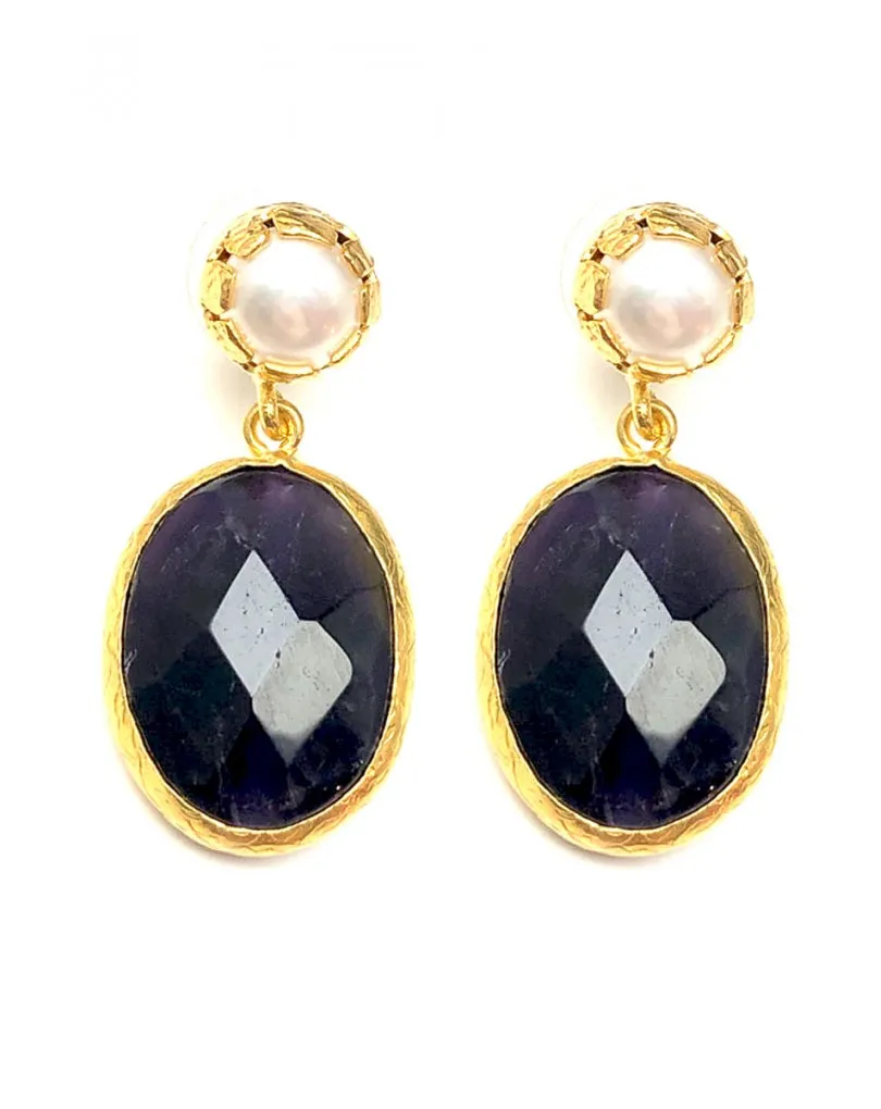 PENDIENTES ALTA BISUTERIA MUJER DE LAGRIMA Y PIEDRA, EL JARDIN DEL DESEO
