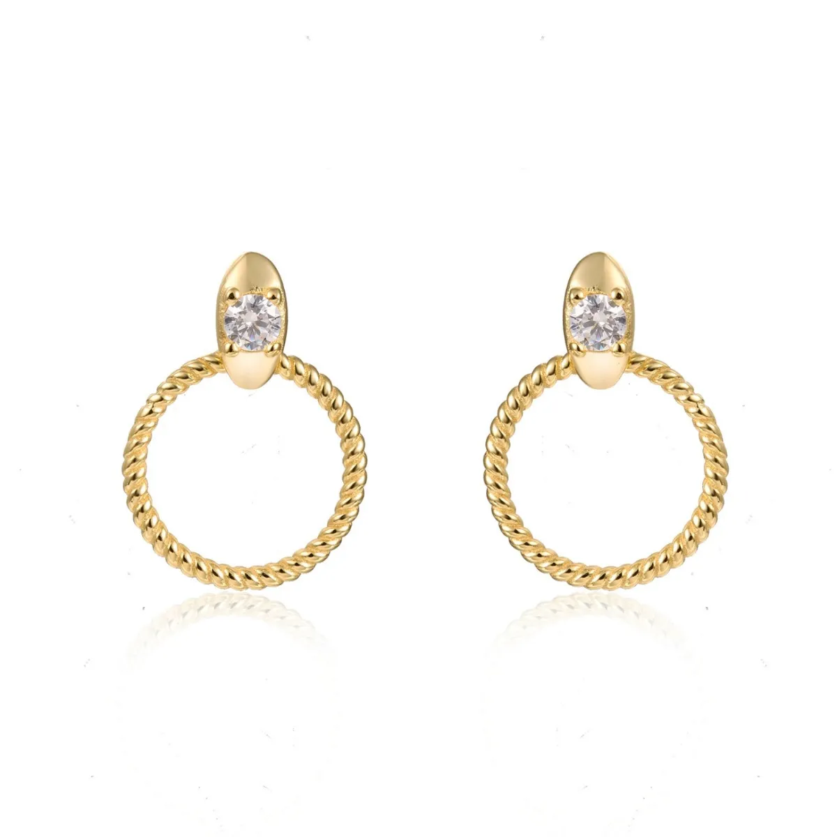 Pendientes Circulo y Circonita
