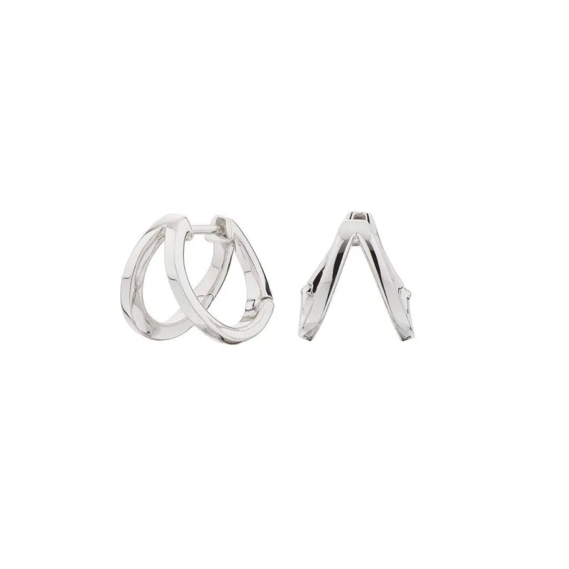PENDIENTES DOBLE CRIOLLA PLATA SEA100042UU
