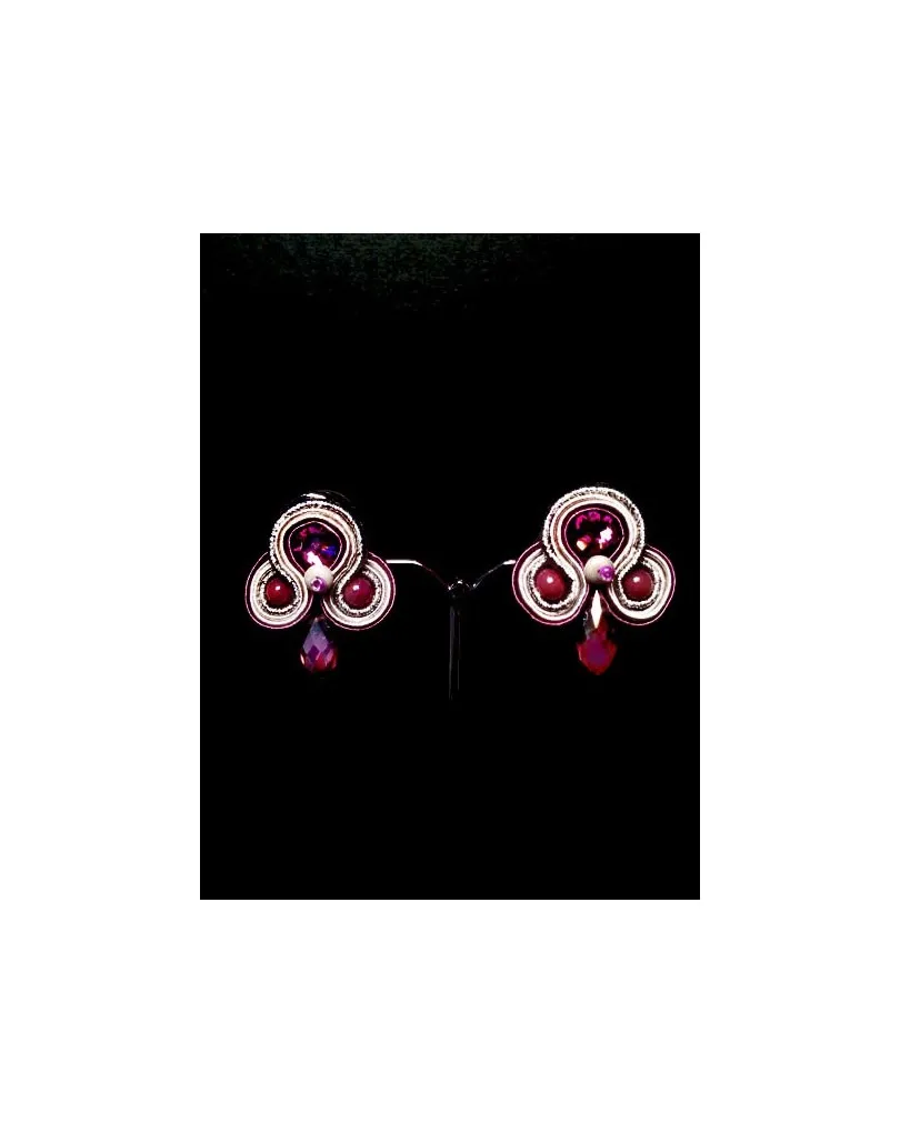 PENDIENTES FLAMENCA PLATA AMATISTA 