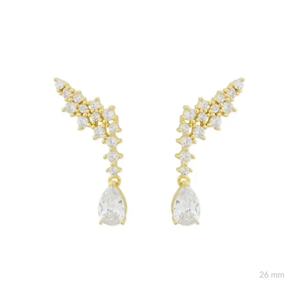 Pendientes Novia Trepadores con Lágrima