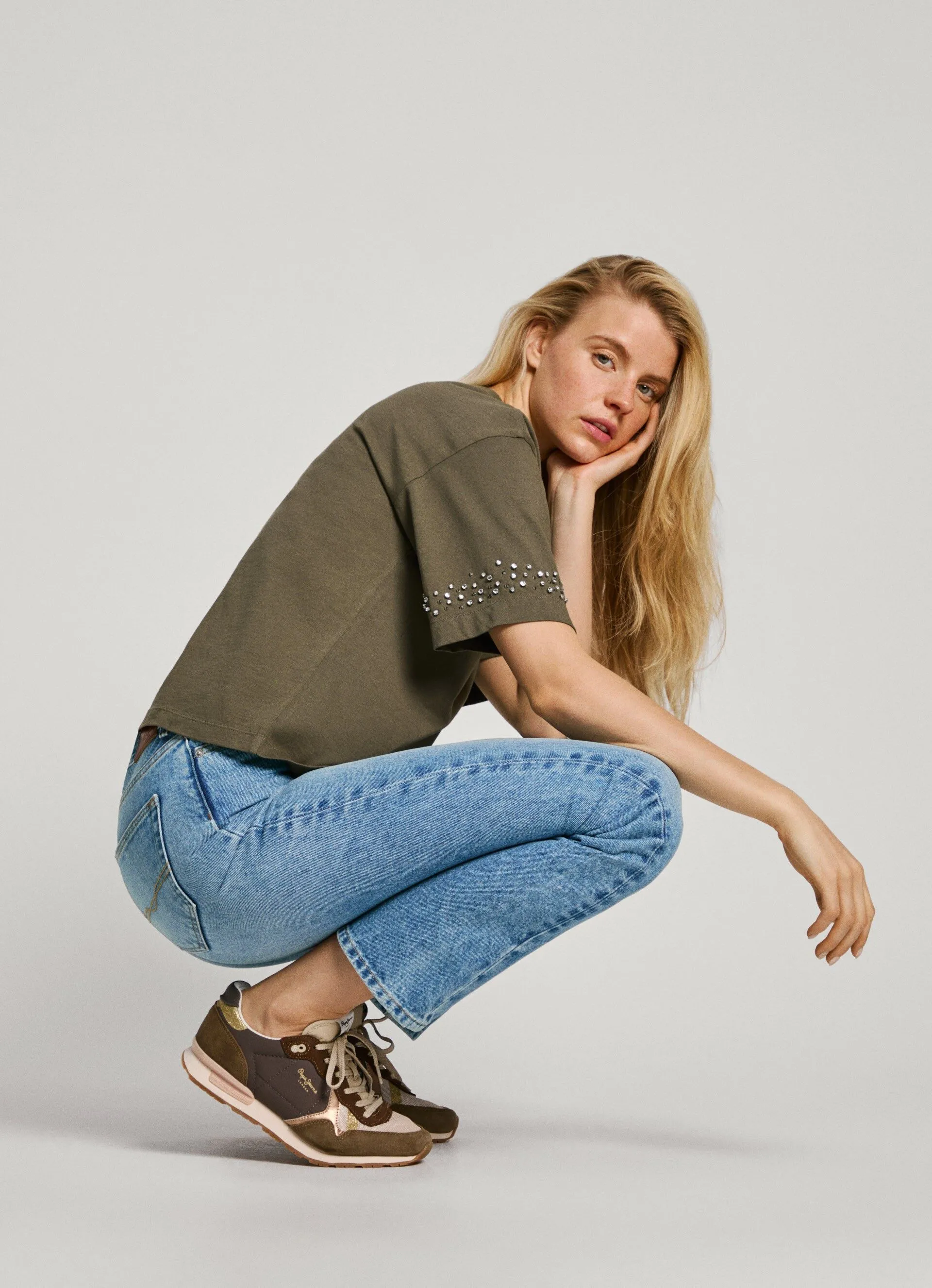 Pepe Jeans Zapatilla running retro Brit Mixt