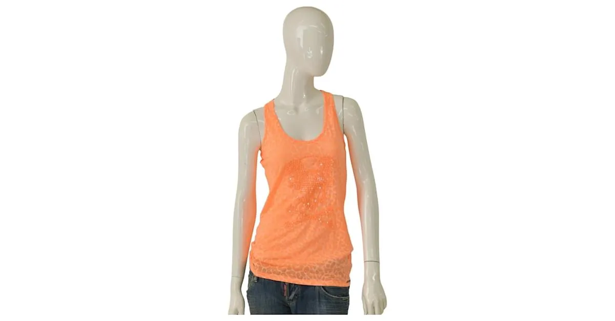 Philipp Plein Tops Naranja 