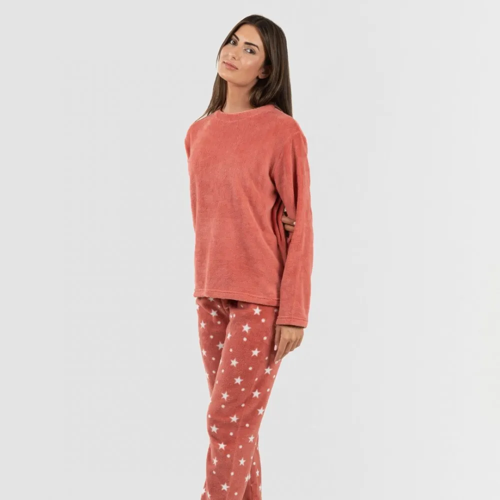 Pijama coral Cosmo marsala