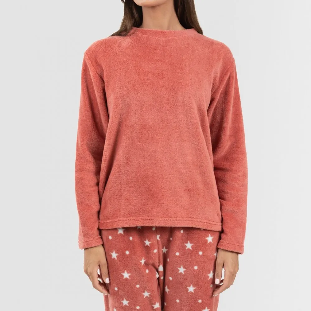 Pijama coral Cosmo marsala