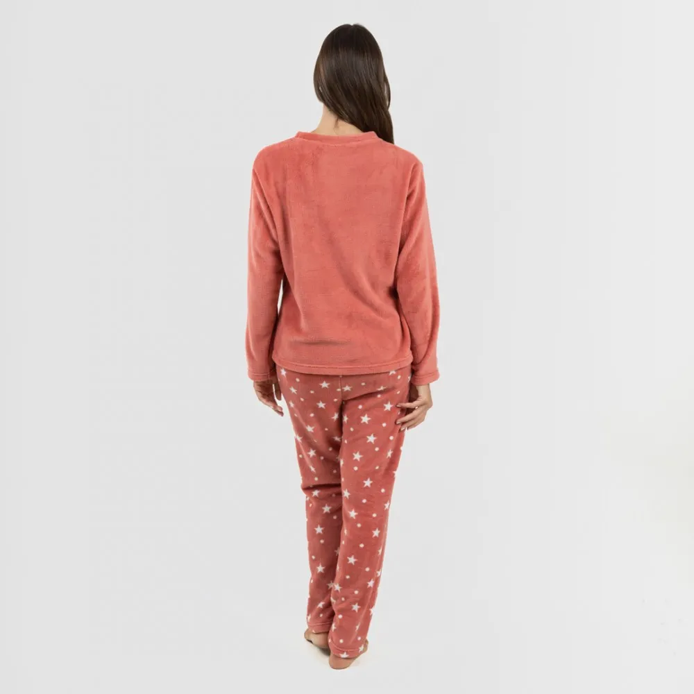 Pijama coral Cosmo marsala