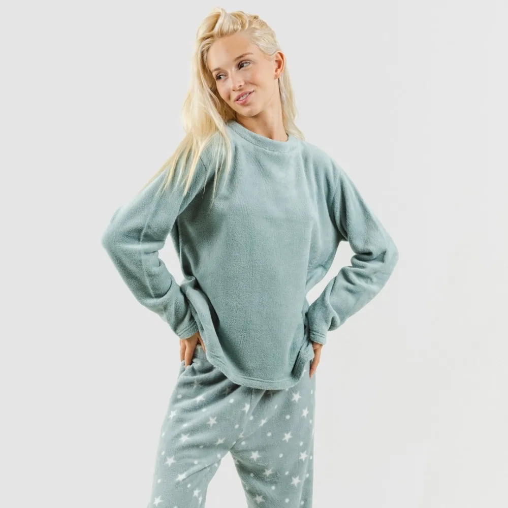 Pijama coral Cosmo verde tiffany