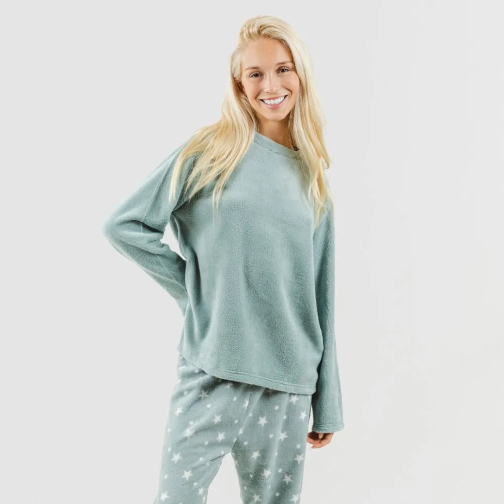 Pijama coral Cosmo verde tiffany