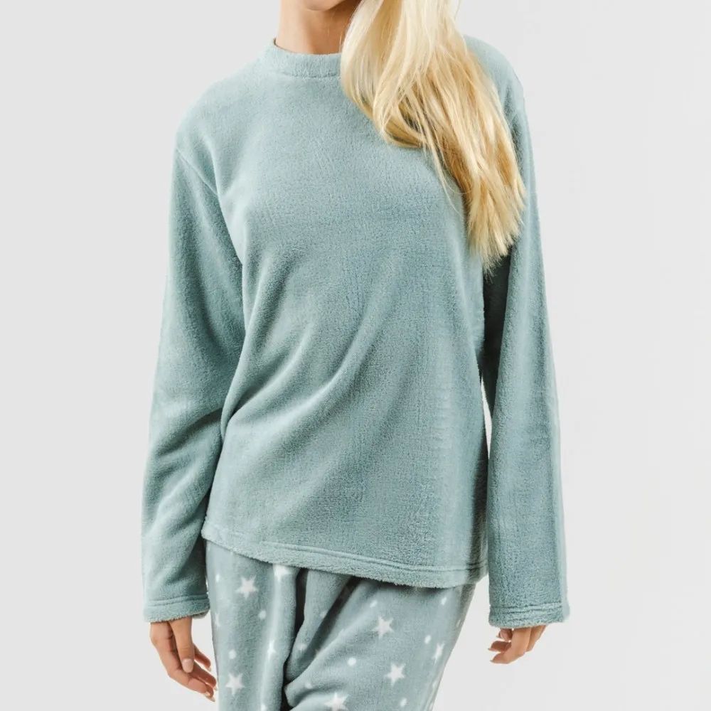 Pijama coral Cosmo verde tiffany