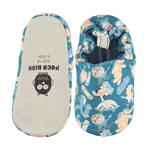 Poco Nido Mini Shoes Skateboarding Larkspur (Suela de ante)