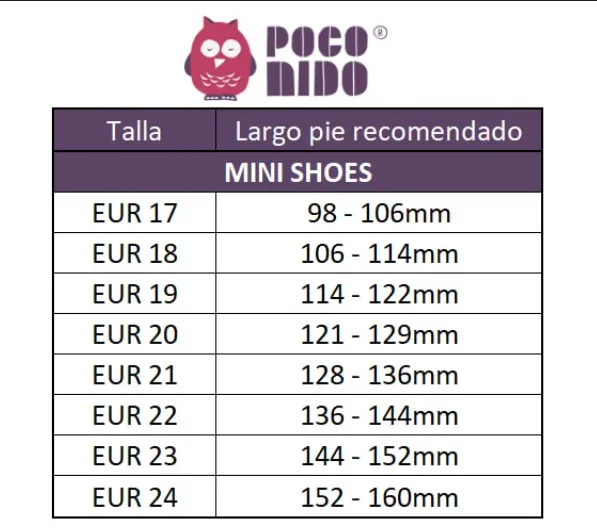 Poco Nido Mini Shoes Skateboarding Larkspur (Suela de ante)