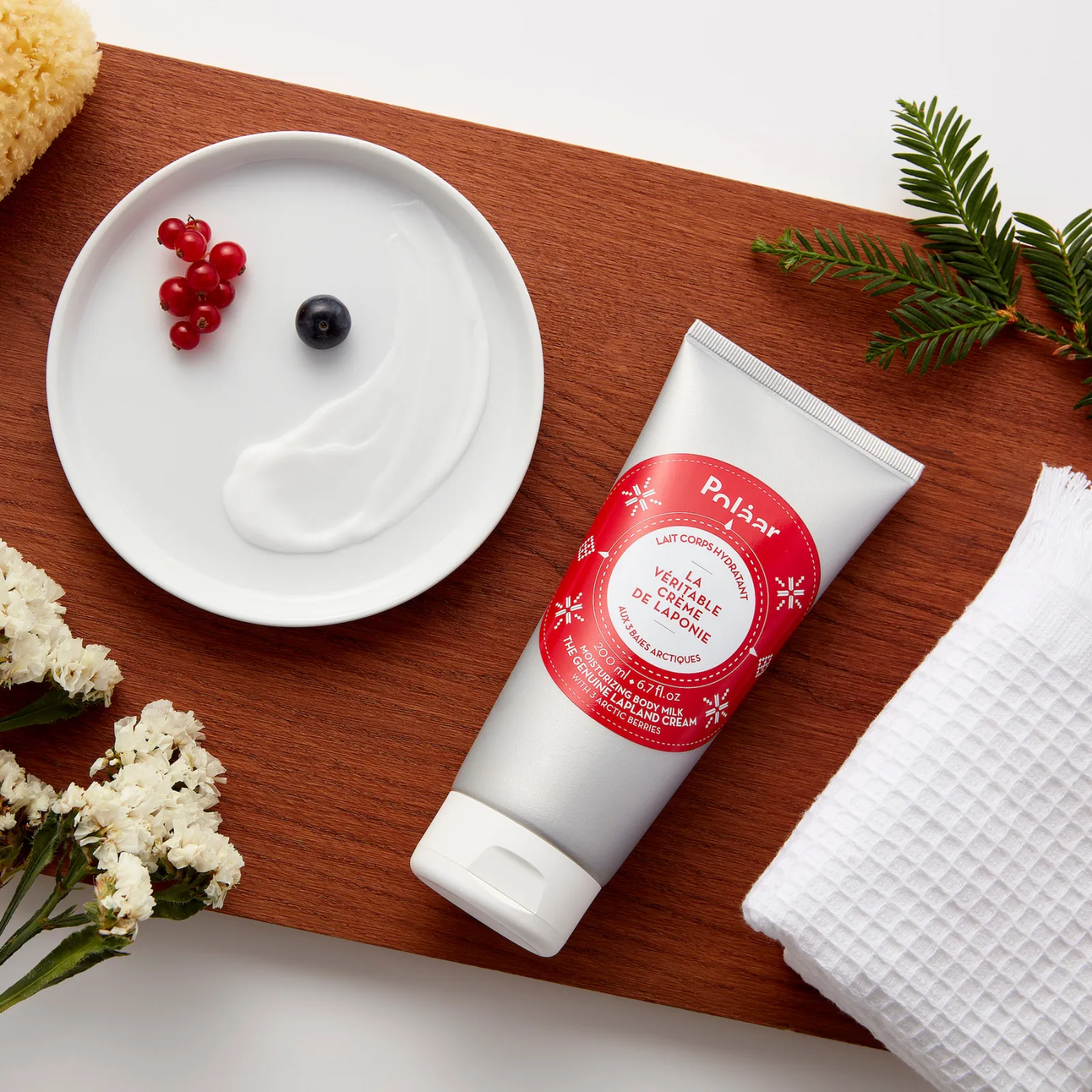 POLAAR Leche corporal hidratante La Auténtica Crema de Laponia con 3 Bayas del Ártico