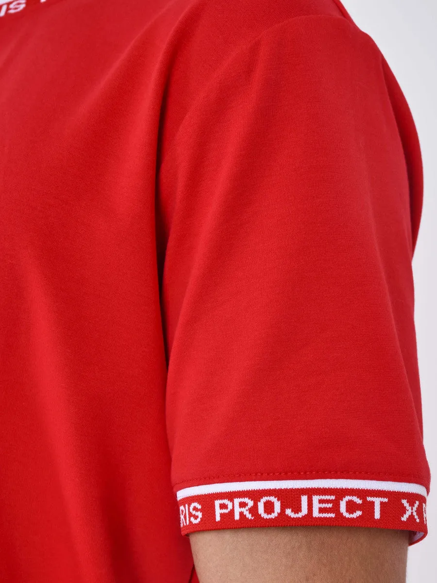 PROJECT X PARIS CAMISETA CON LOGOTIPO BORDADO  ROJO