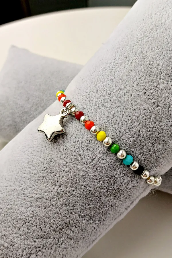 Pulsera Estrella Plateada