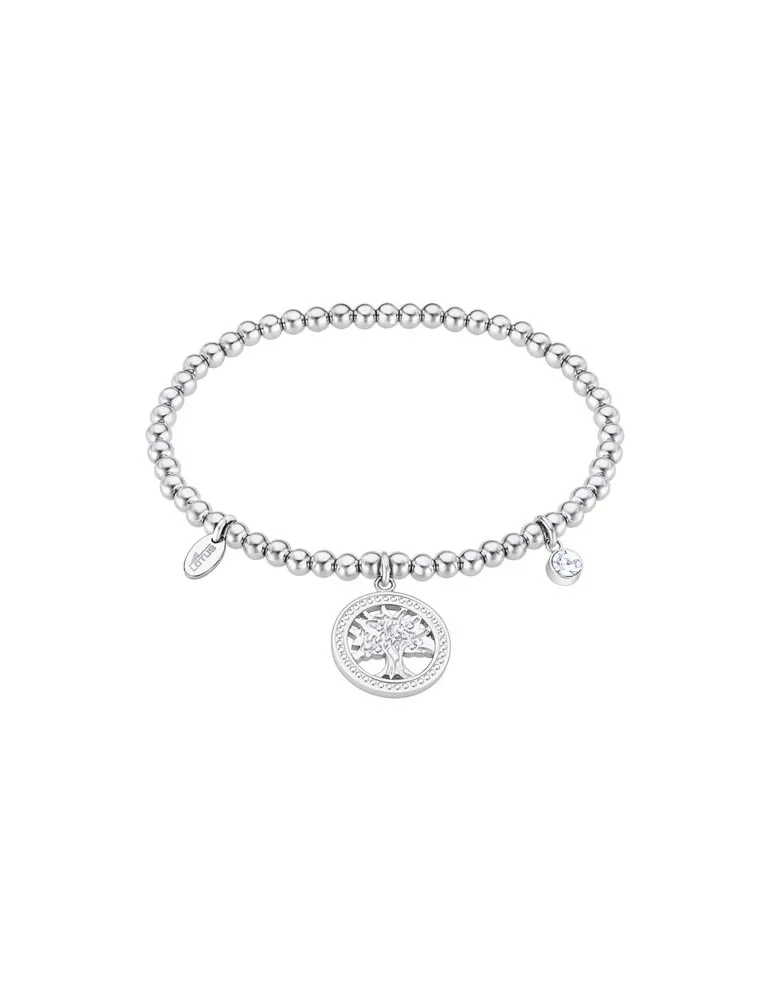 pulsera lotus style árbol acero mujer ls2170