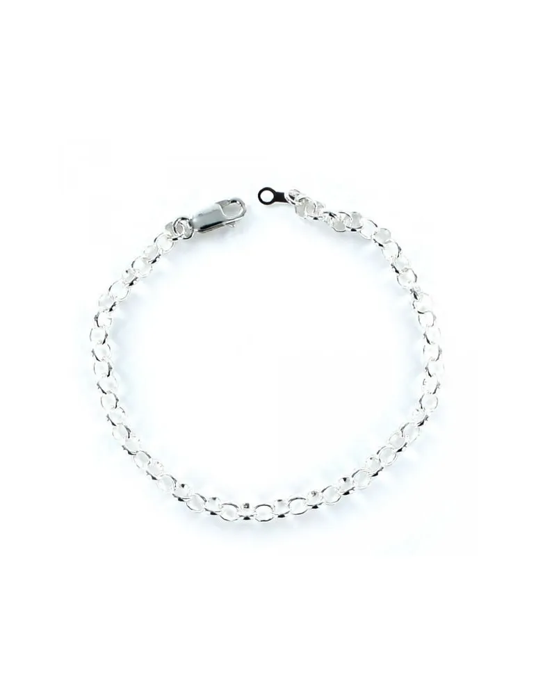 Pulsera Plata Rodiada Rolo My Life