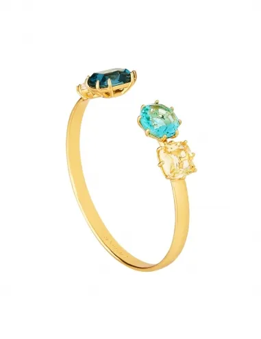 Pulsera rígida 4 piedras La diamantine multicolor