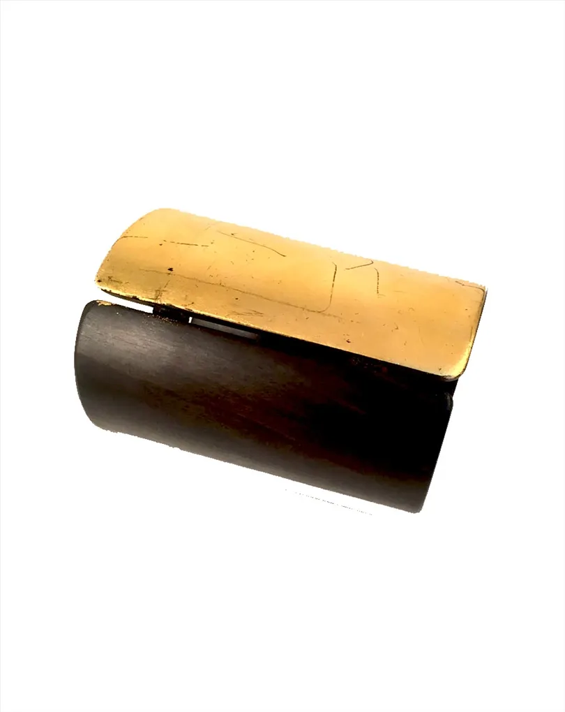PULSERAS ETNICAS EN MADERA DE EBANO Y PAN DE ORO