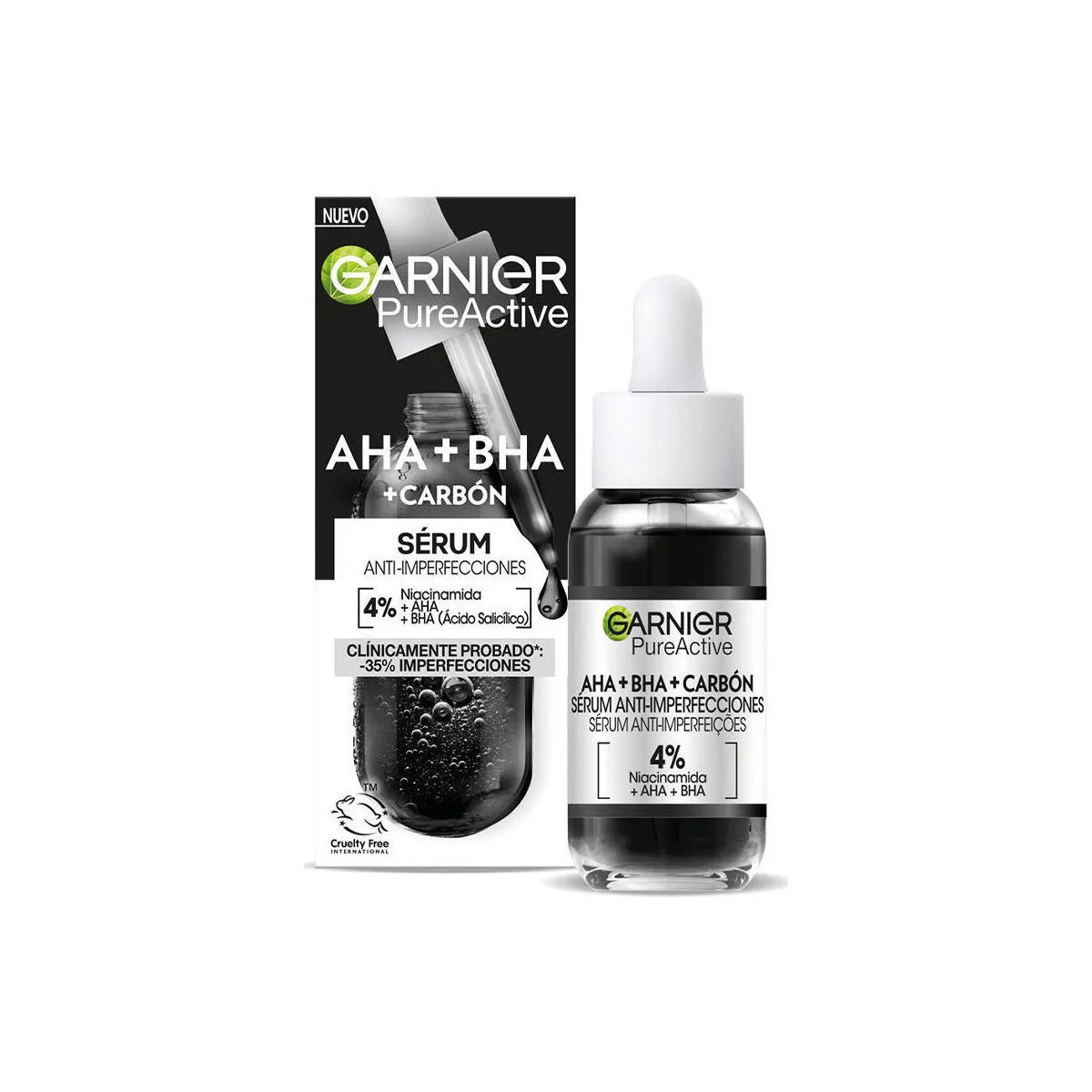 PURE ACTIVE AHA + BHA + CARBóN SéRUM ANTIIMPERFECCIONES