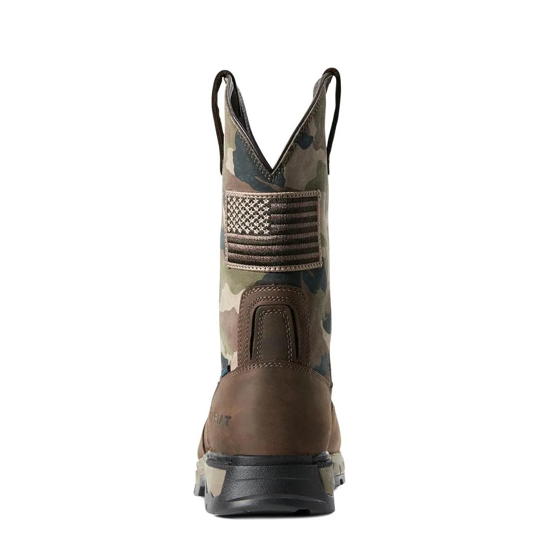REBAR FLEX PATRIOT COMPOSITETOE WATERPROOF WORK BOOT DARK BROWN