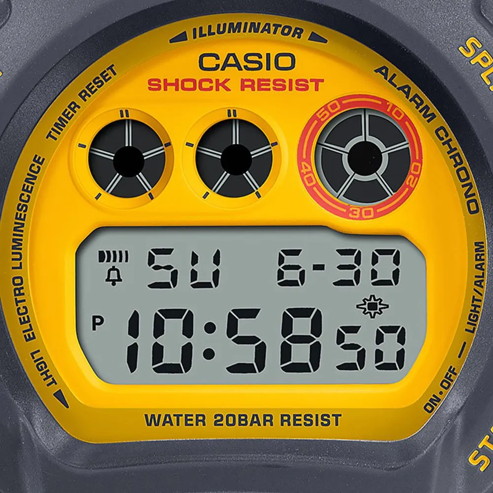 RELOJ CASIO GSHOCK DW 6900 AMARILLO