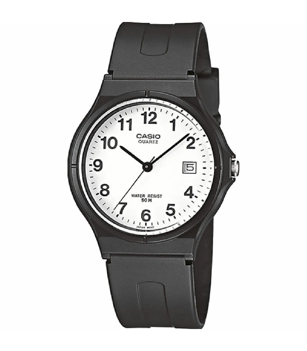 RELOJ CASIO UNISEX COLLECTION VINTAGE EDGY RESINA NEGRO  MW597BVDF