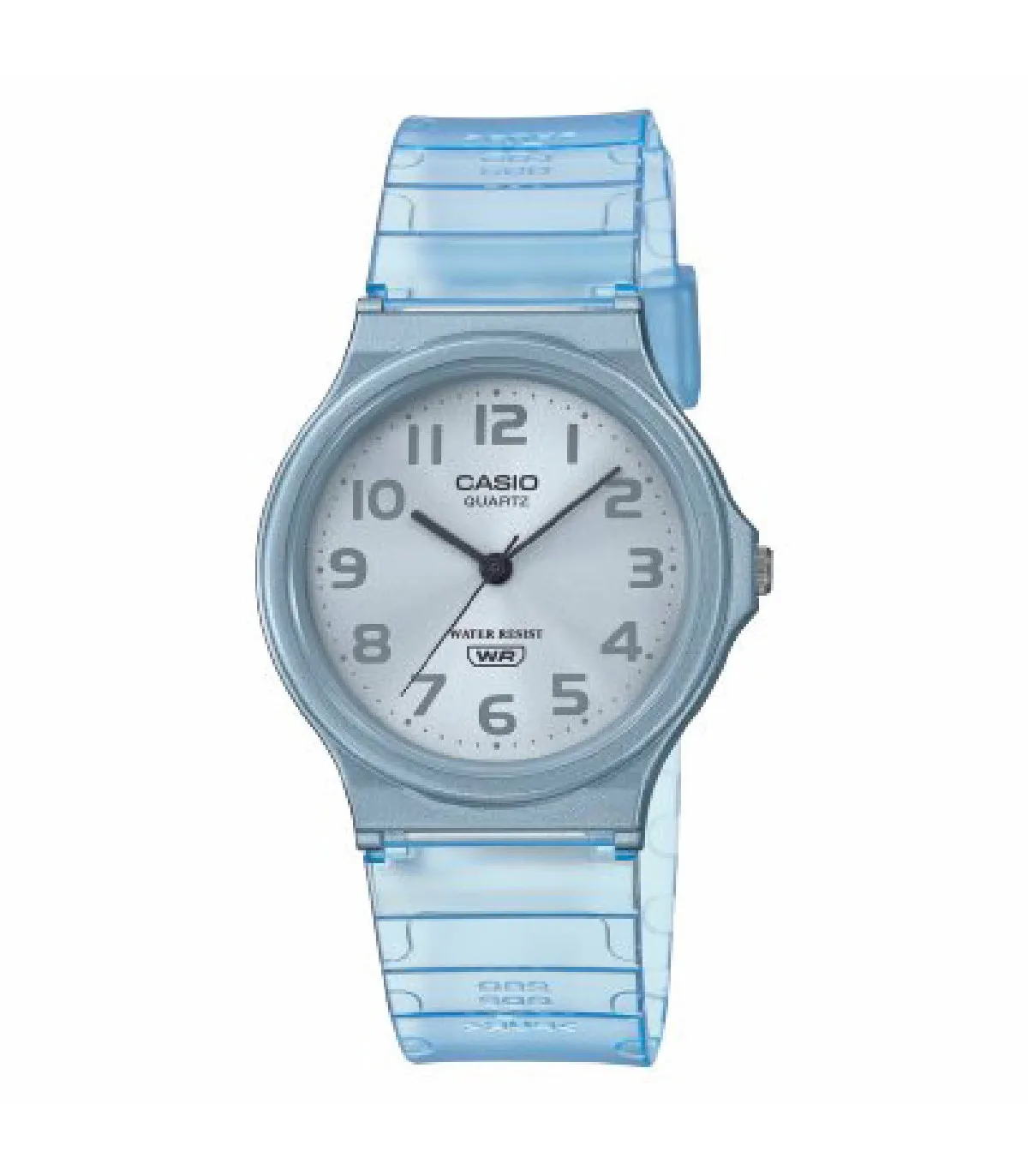 RELOJ CASIO UNISEX COLLECTION VINTAGE RESINA AZUL TRANSLúCIDO  MQ24S2BEF