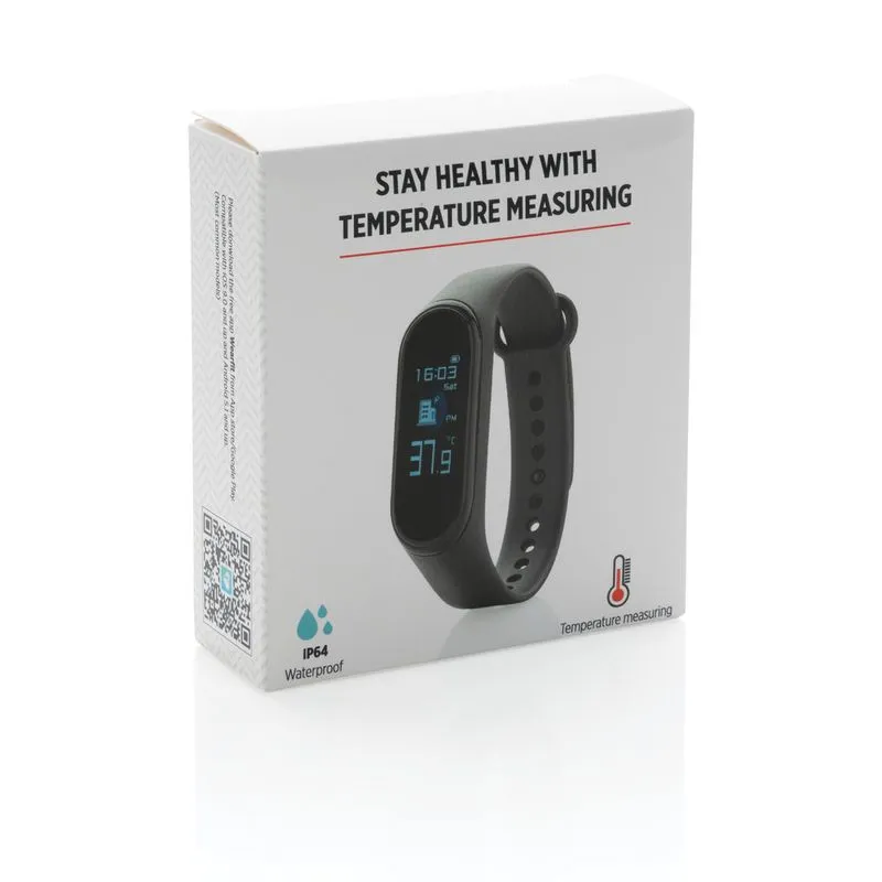 Reloj con medición de temperatura
