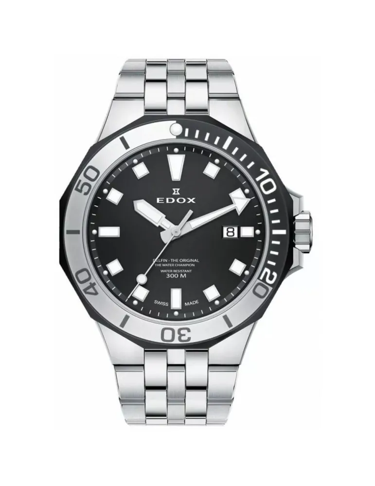 Reloj Edox Delfin Swiss Made Hombre 300 metros