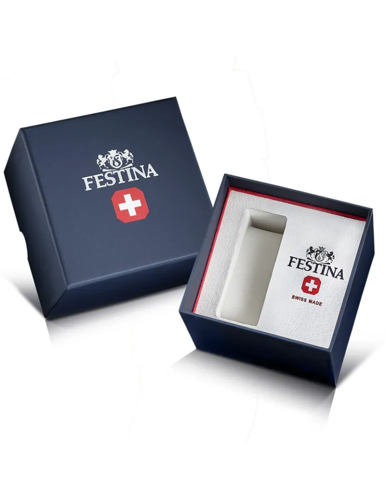 Reloj Festina mujer Swiss Made Acero F20035 Azul Celeste