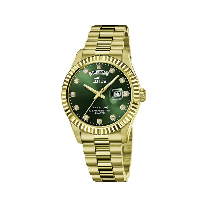 Reloj Lotus hombre Freedom esfera verde 18857/6