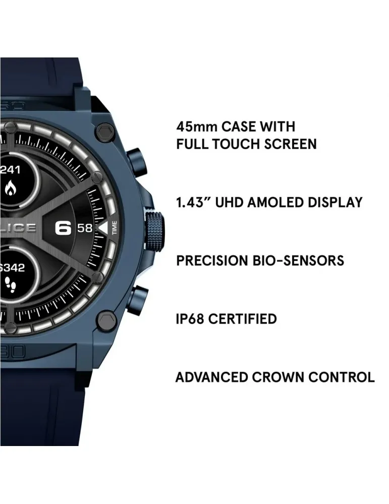Reloj Smartwatch Police Hombre MyAvatar Azul