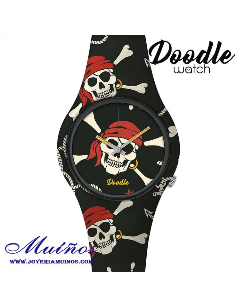 Reloj Tatuaje Calavera Pirata