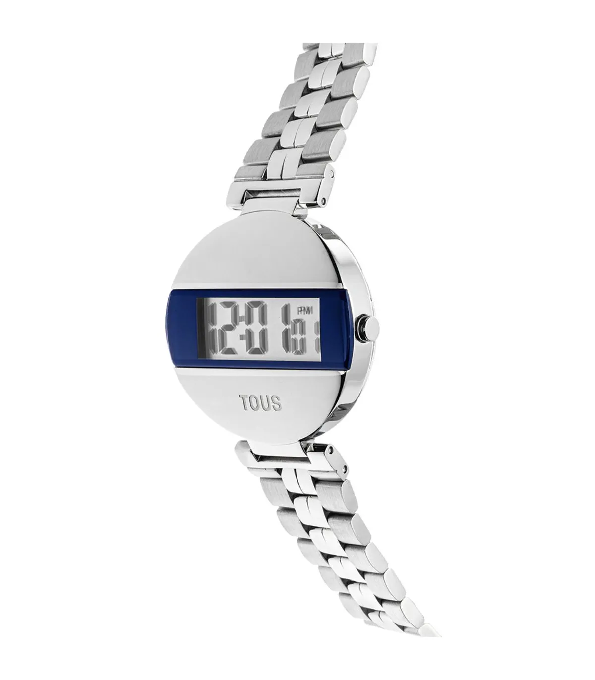 RELOJ TOUS MARS UNISEX DIGITAL CON BRAZALETE DE ACERO REDONDO Y AZUL MARINO  300358030