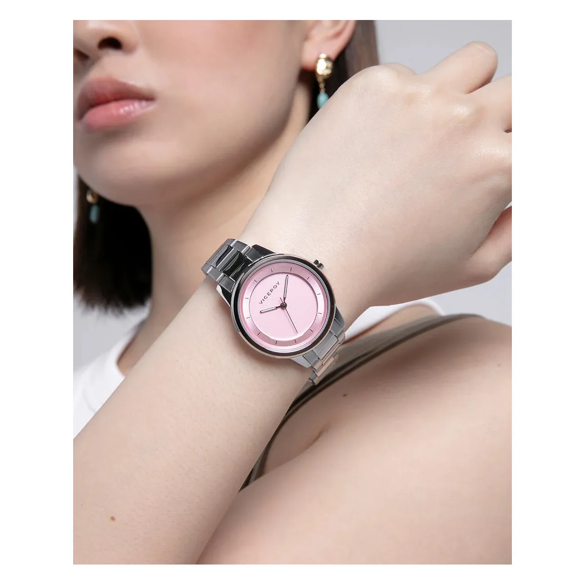 RELOJ VICEROY BRAZALETE ESFERA ROSA  VICEROY