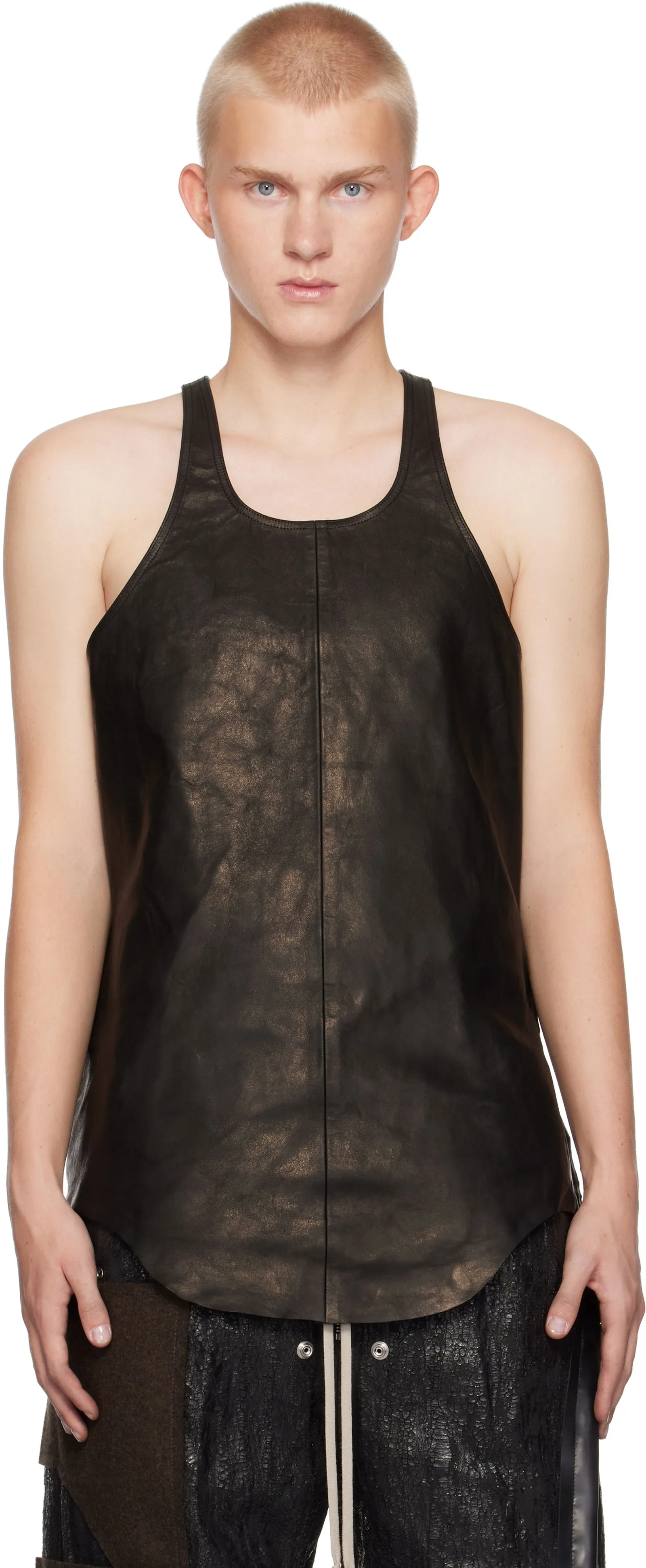 Rick Owens Leather Tank Top