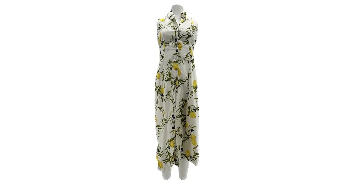ROUJE Vestidos T.FR 36 Algodón Blanco 
