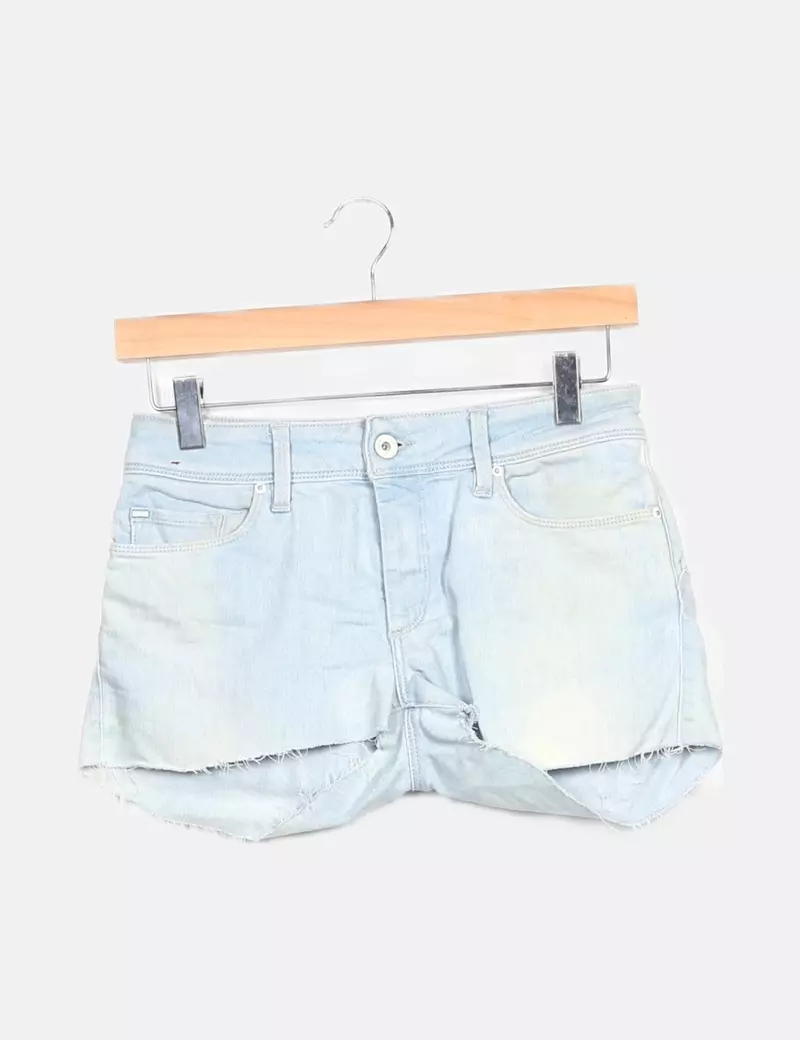 Salsa Jeans Short denim efecto desgastado