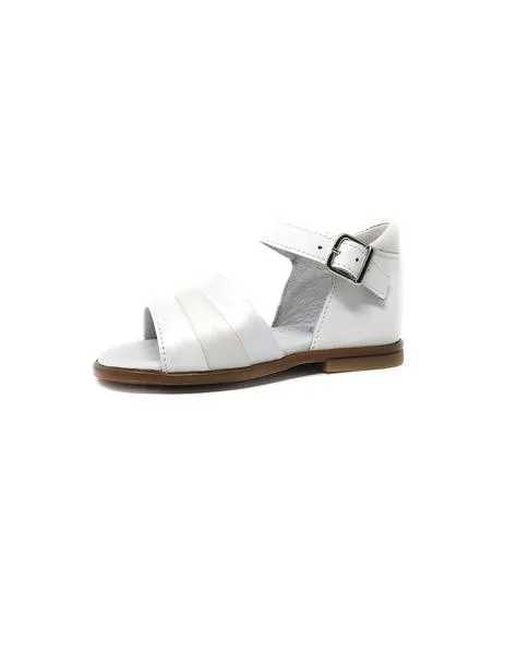 sandalia blanca combinada