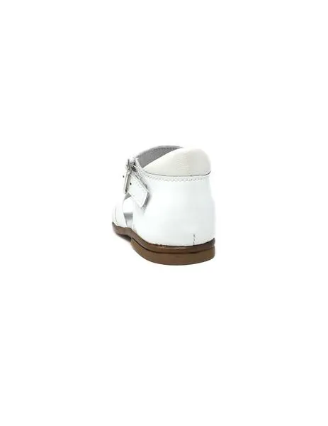 sandalia blanca combinada
