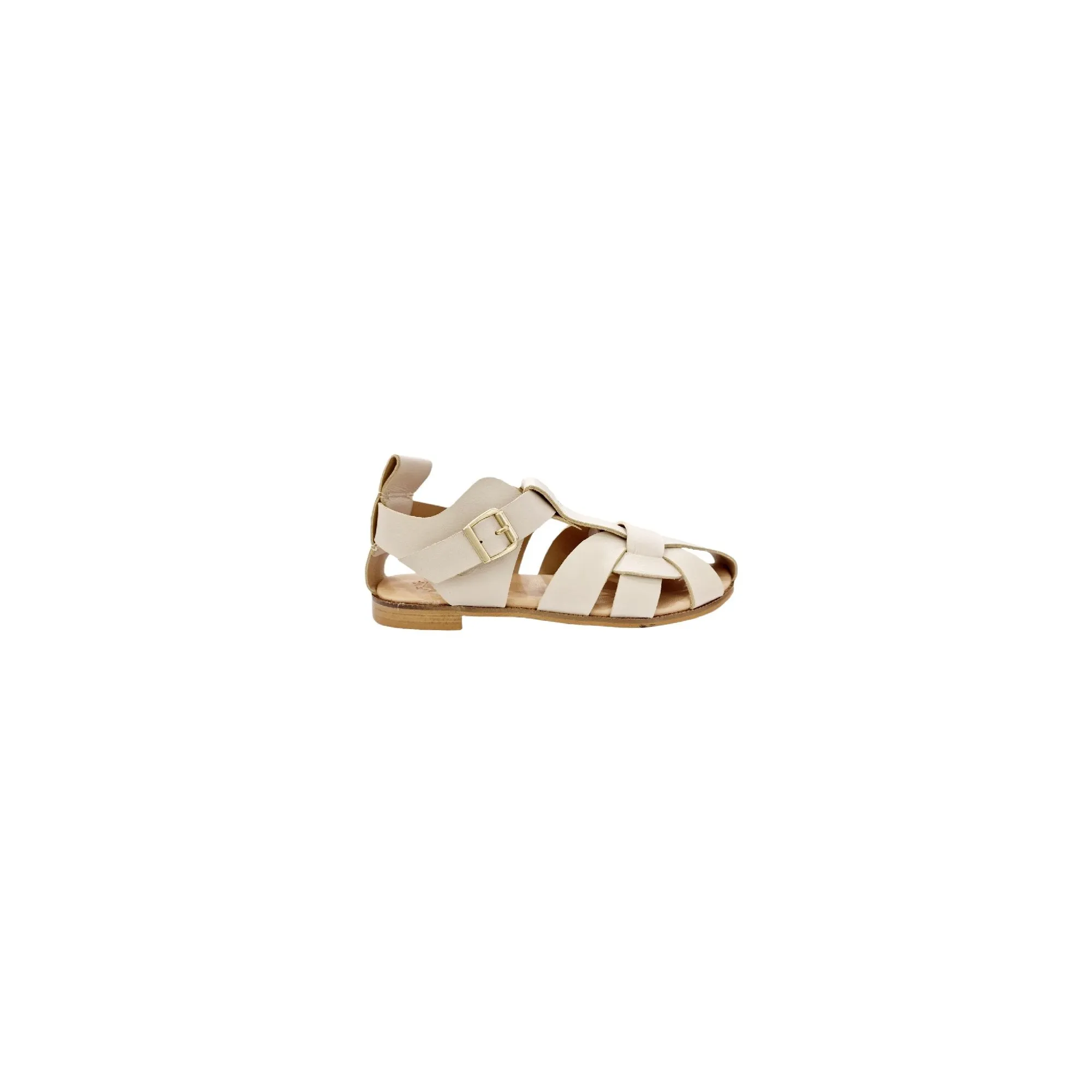 SANDALIA CANGREJERA MUJER BEIGE