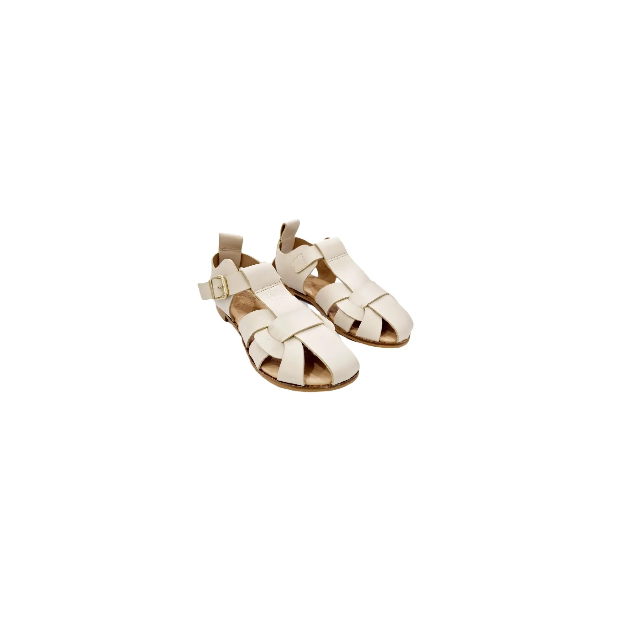 SANDALIA CANGREJERA MUJER BEIGE
