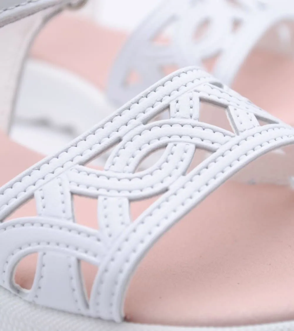 SANDALIA PABLOSKY NIÑA CRUZADO BLANCO VELCRO