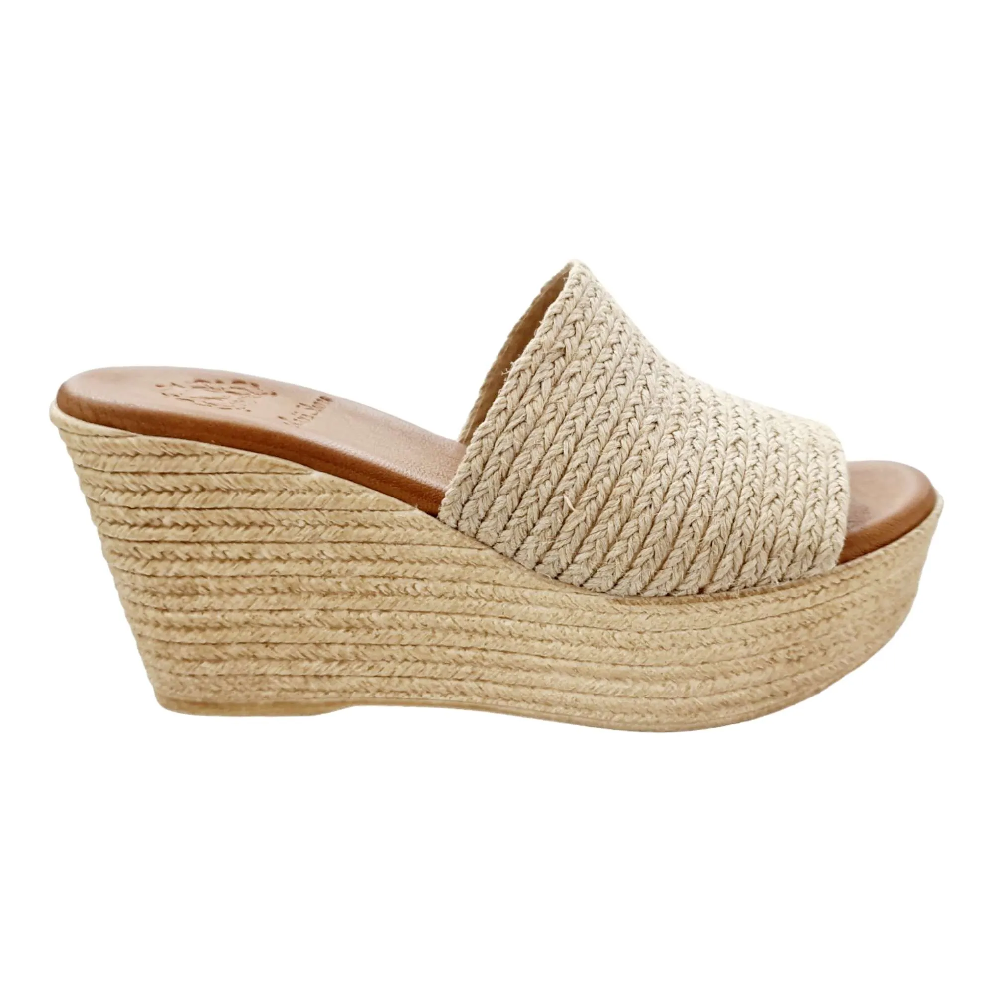 SANDALIA ZUECO PLATAFORMA YUTE NATURAL