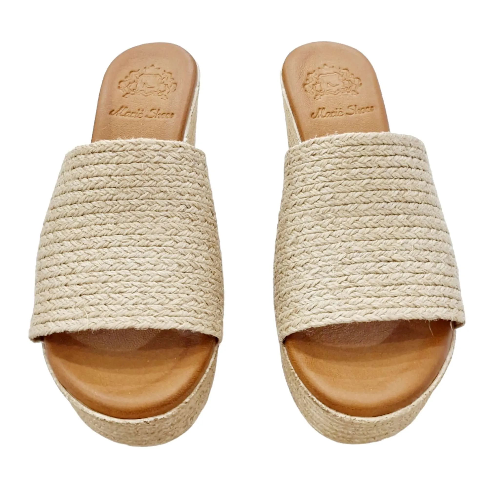 SANDALIA ZUECO PLATAFORMA YUTE NATURAL